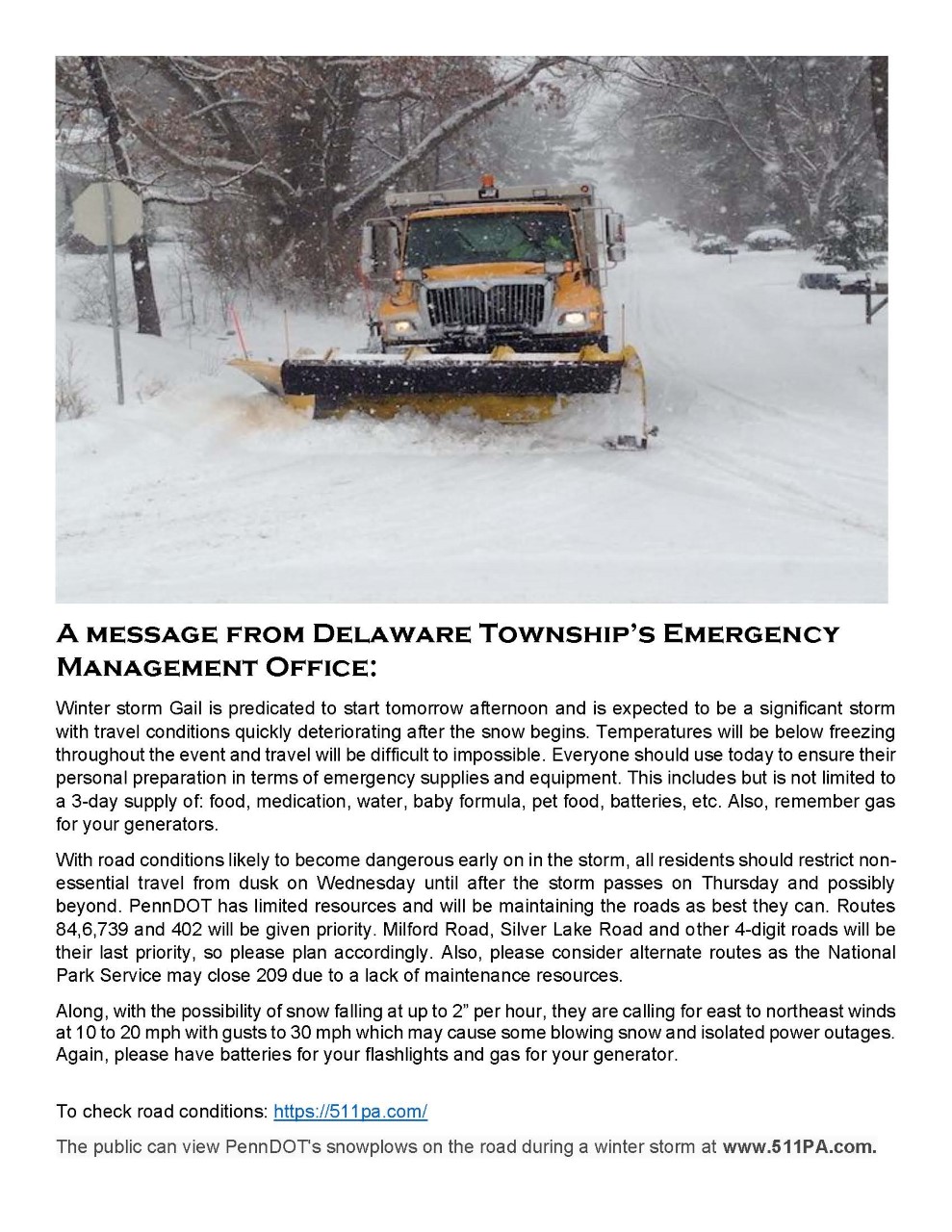 Winter Storm Warning 12/16/2020 Marcel Lake Estates