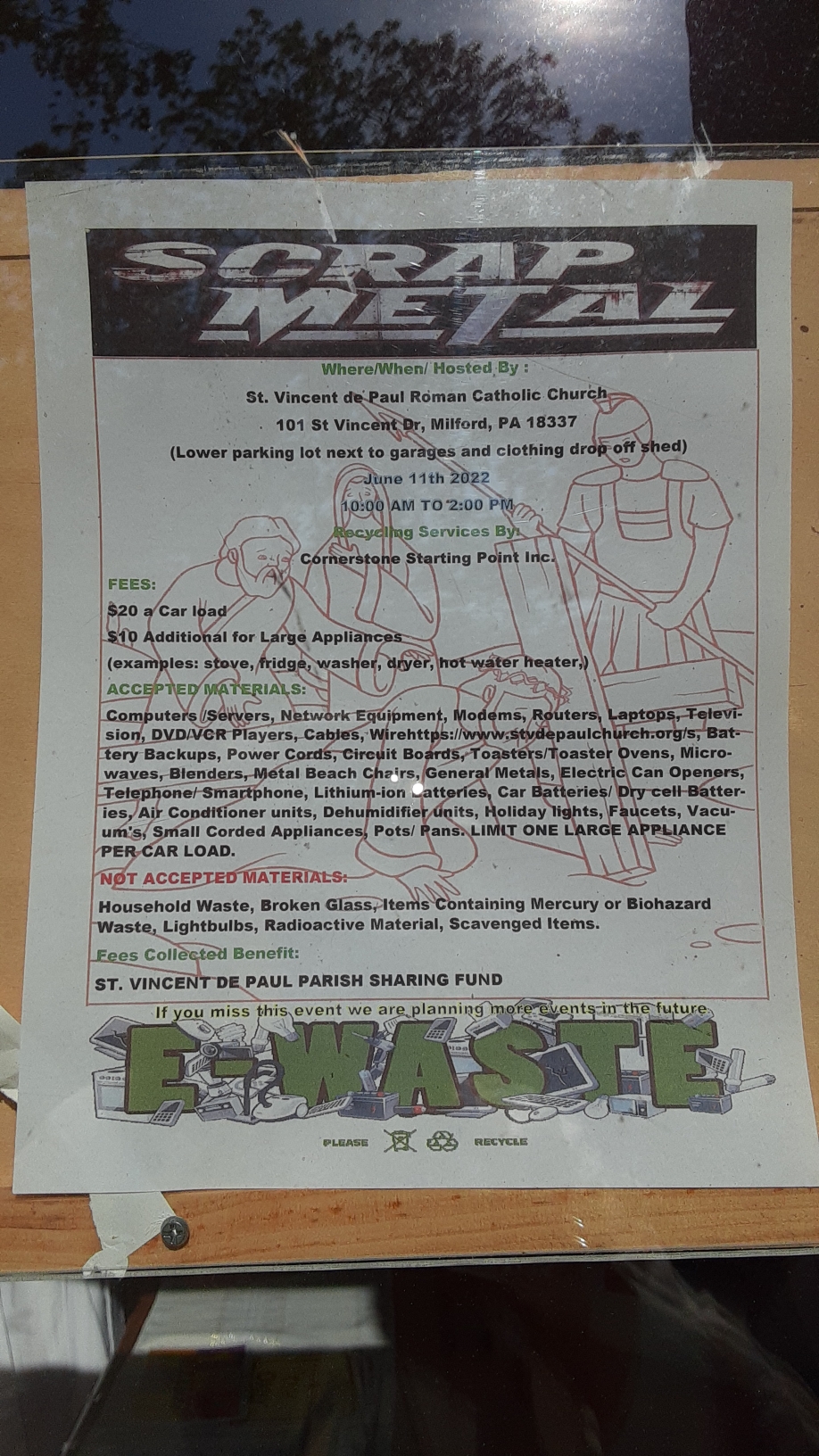 Scrap Metal Disposal at St. Vincents This Saturday Marcel Lake Estates